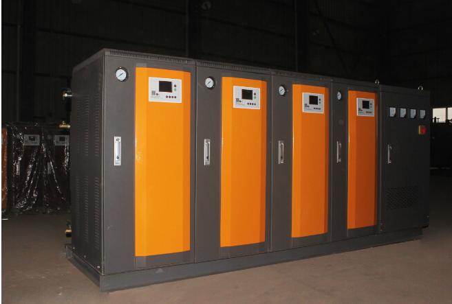 TCL集团4台36kw电蒸汽锅炉组合---涂装喷淋及酸洗槽加温