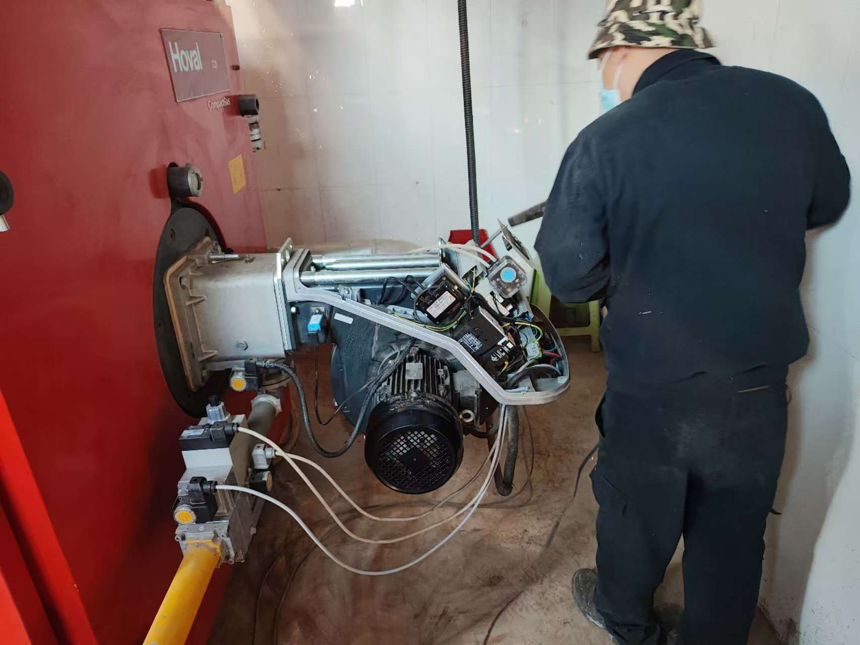 保定博奥2吨热水锅炉低氮改造